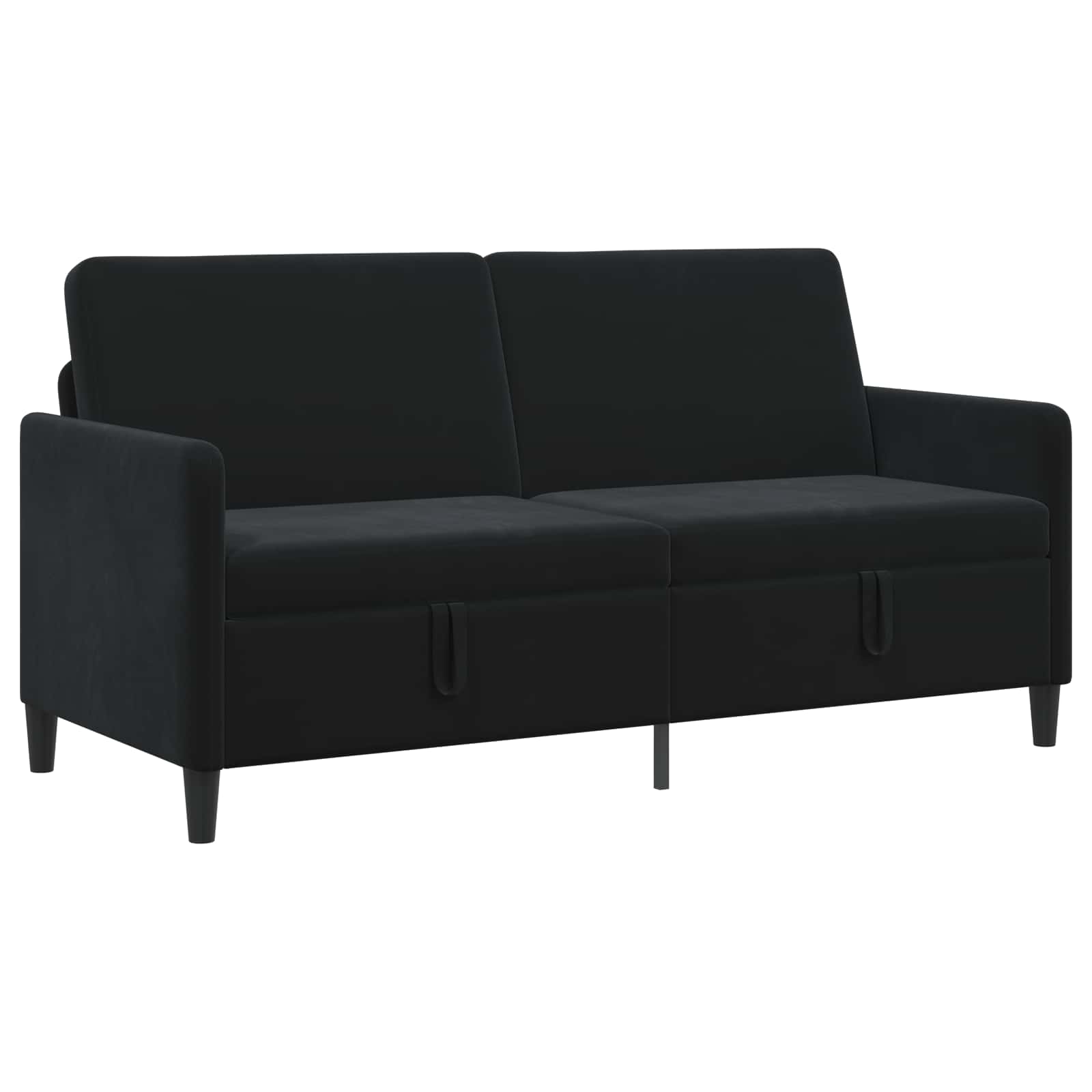 Sofa mit Stauraum Schwarz 172 x 78 x 87 cm Polyester