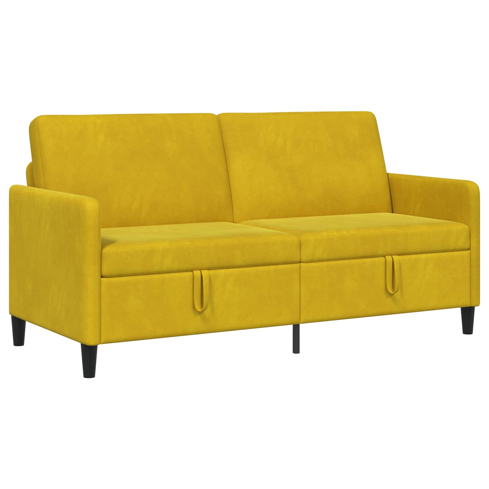 Sofa mit Stauraum Gelb 172 x 78 x 87 cm Polyester