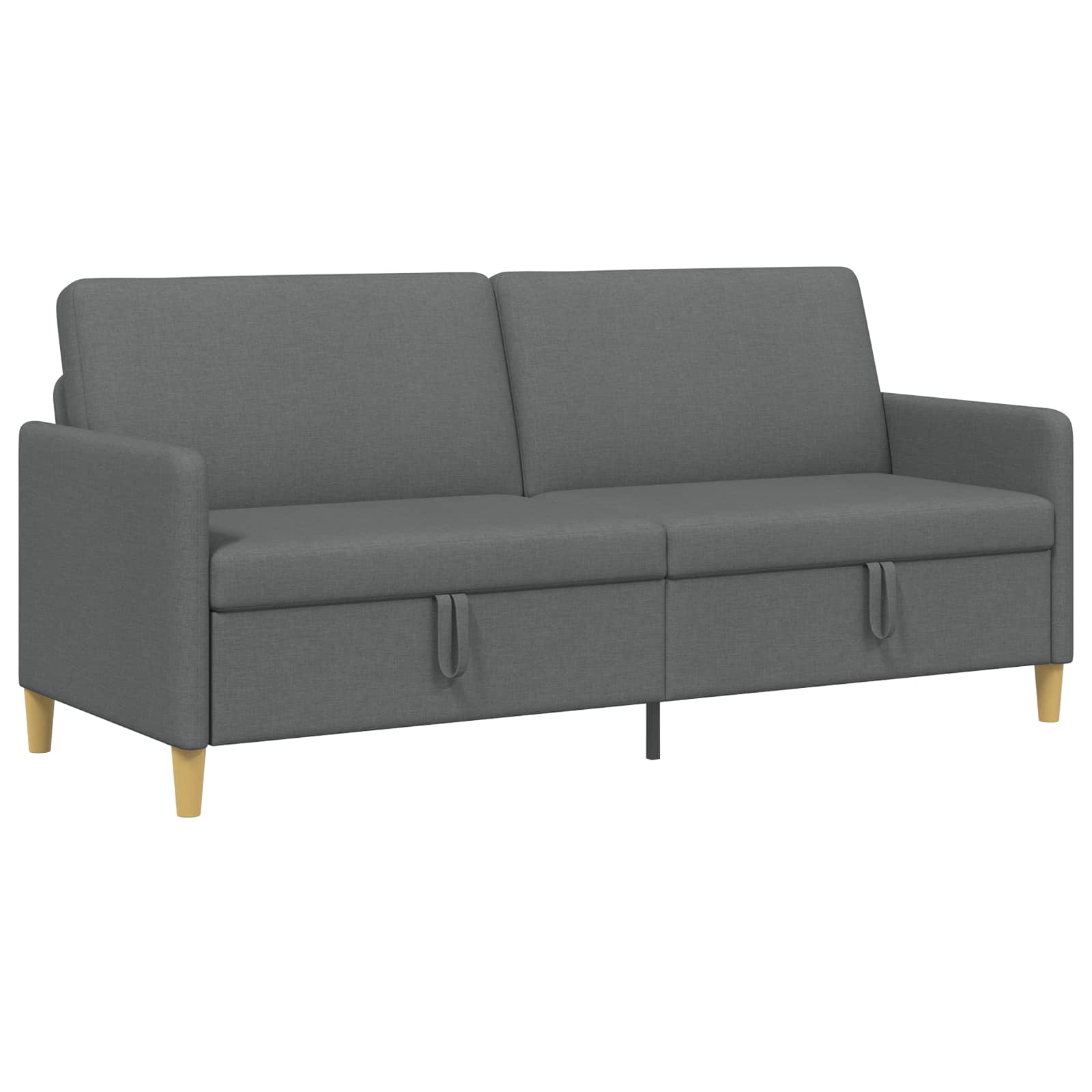 Sofa mit Stauraum Dunkelgrau 192 x 78 x 87 cm Polyester