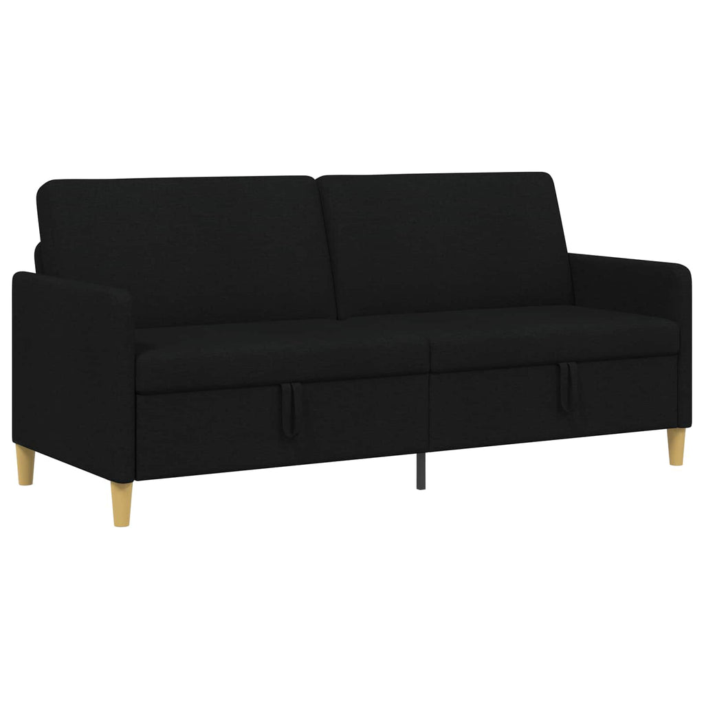 Sofa mit Stauraum Schwarz 192 x 78 x 87 cm Polyester