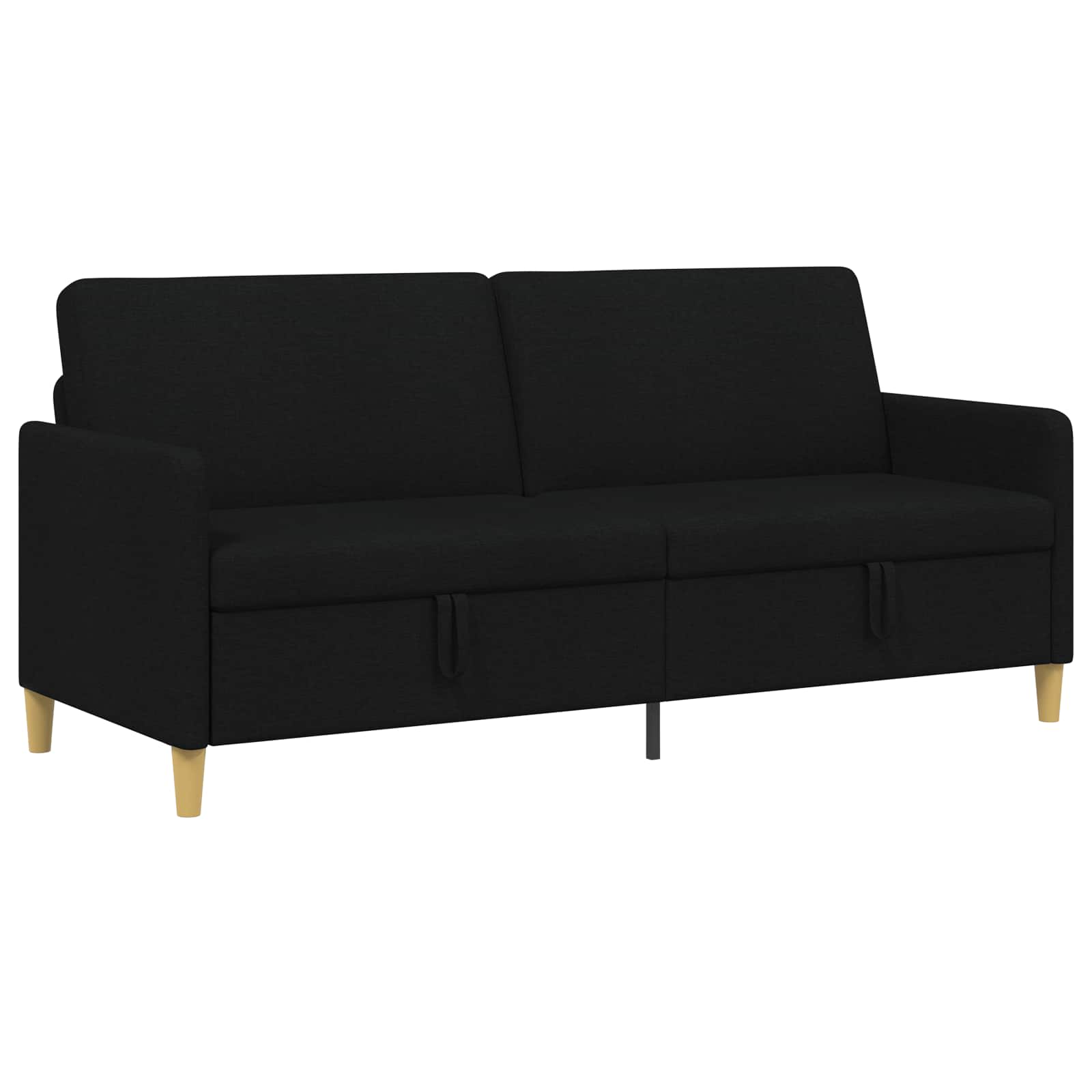 Sofa mit Stauraum Schwarz 192 x 78 x 87 cm Polyester