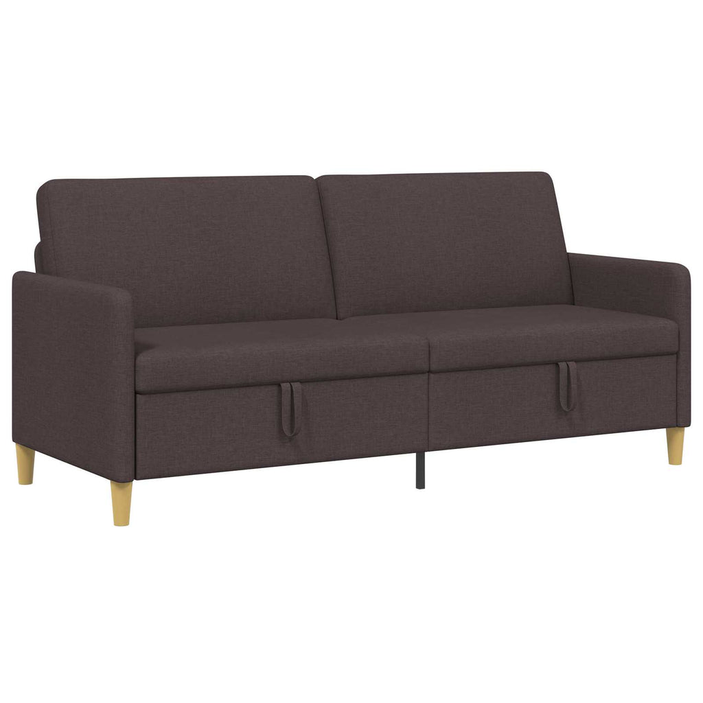 Sofa mit Stauraum Dunkelbraun 192 x 78 x 87 cm Polyester