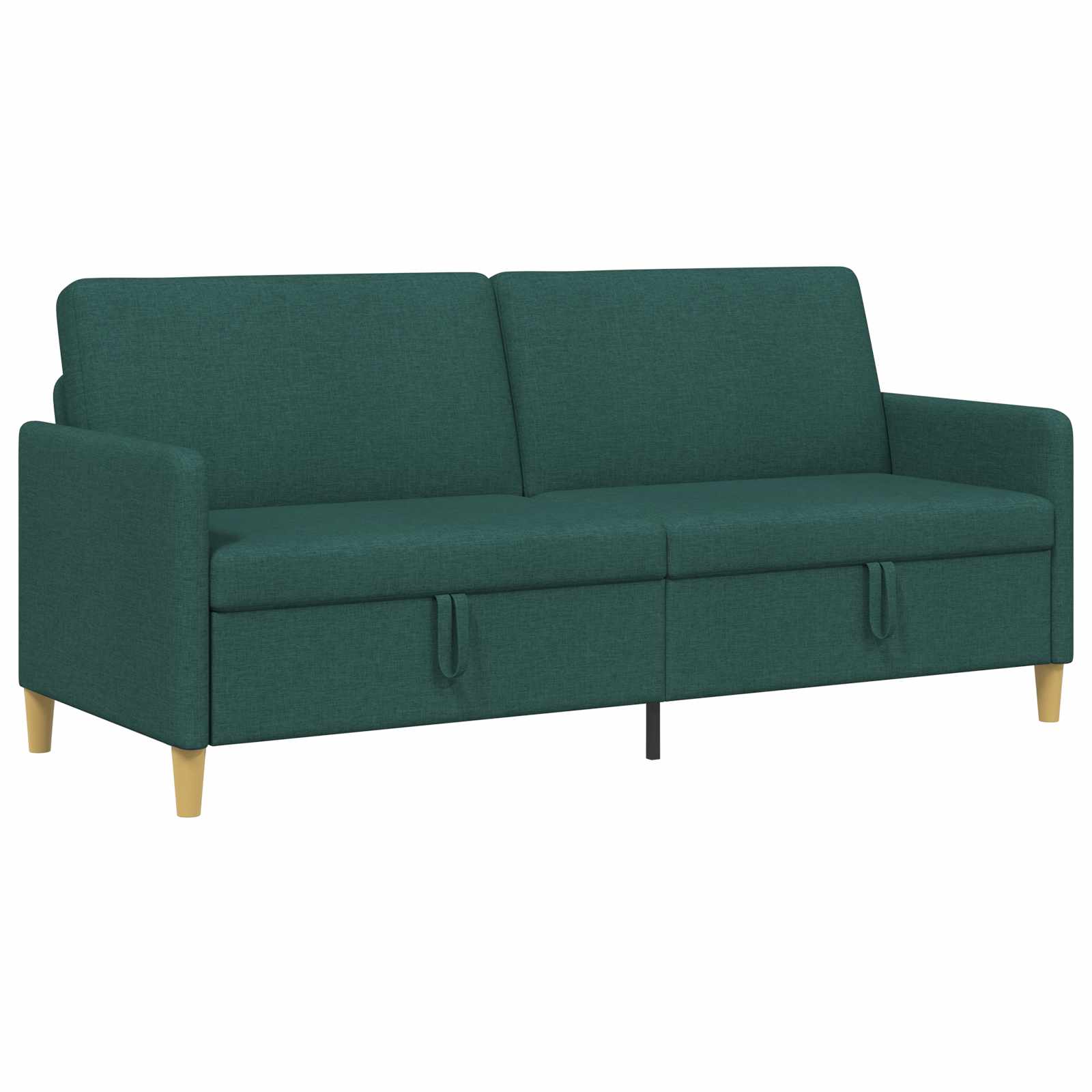 Sofa mit Stauraum Dunkelgrün 192 x 78 x 87 cm Polyester