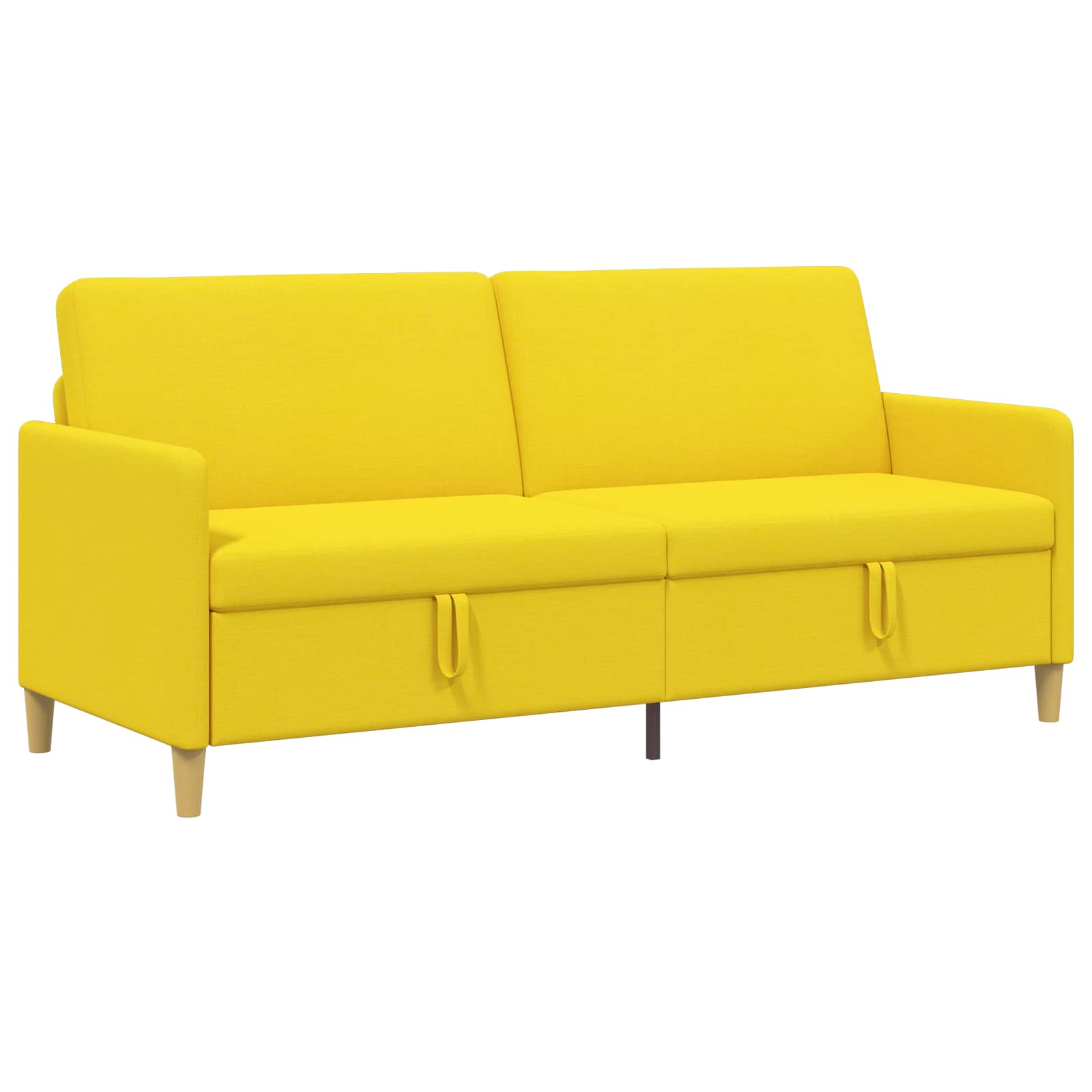 Sofa mit Stauraum Helles Gelb 192 x 78 x 87 cm Polyester