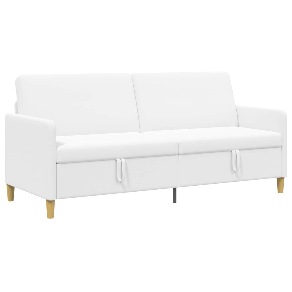 Sofa mit Stauraum Weiß 192 x 78 x 87 cm Polyester