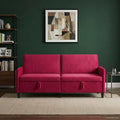 Sofa mit Stauraum Weinrot 192 x 78 x 87 cm Polyester