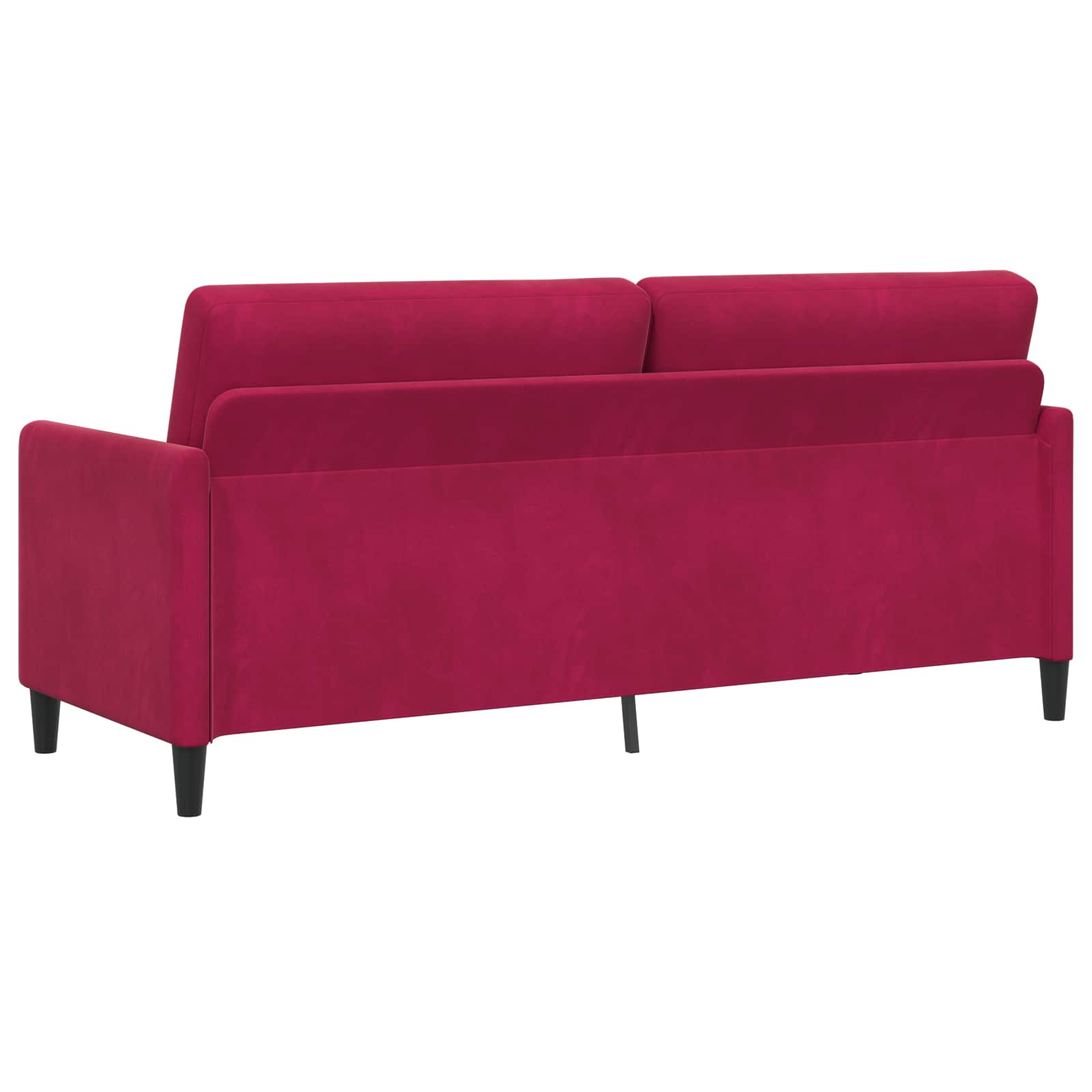 Sofa mit Stauraum Weinrot 192 x 78 x 87 cm Polyester