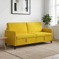 Sofa mit Stauraum Gelb 192 x 78 x 87 cm Polyester