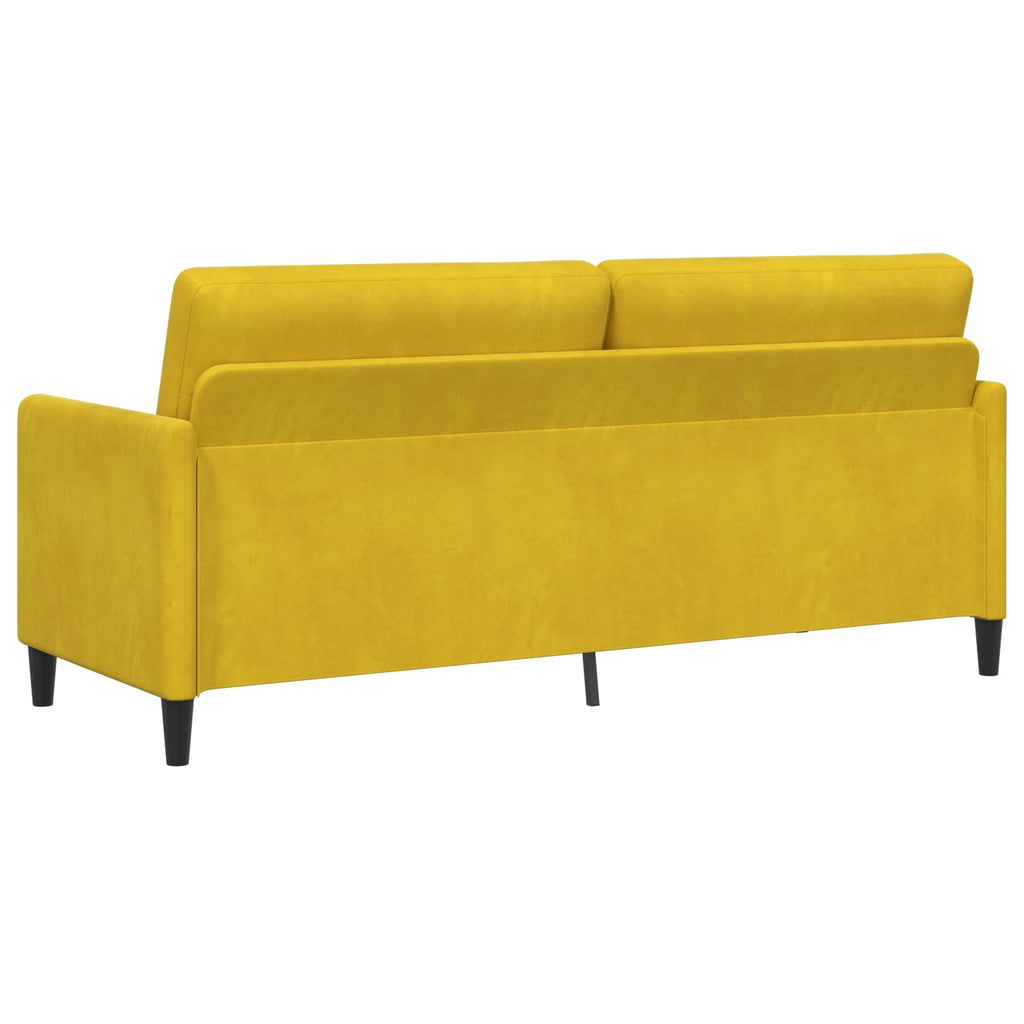 Sofa mit Stauraum Gelb 192 x 78 x 87 cm Polyester