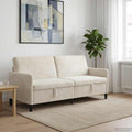 Sofa mit Stauraum Creme 192 x 78 x 87 cm Polyester