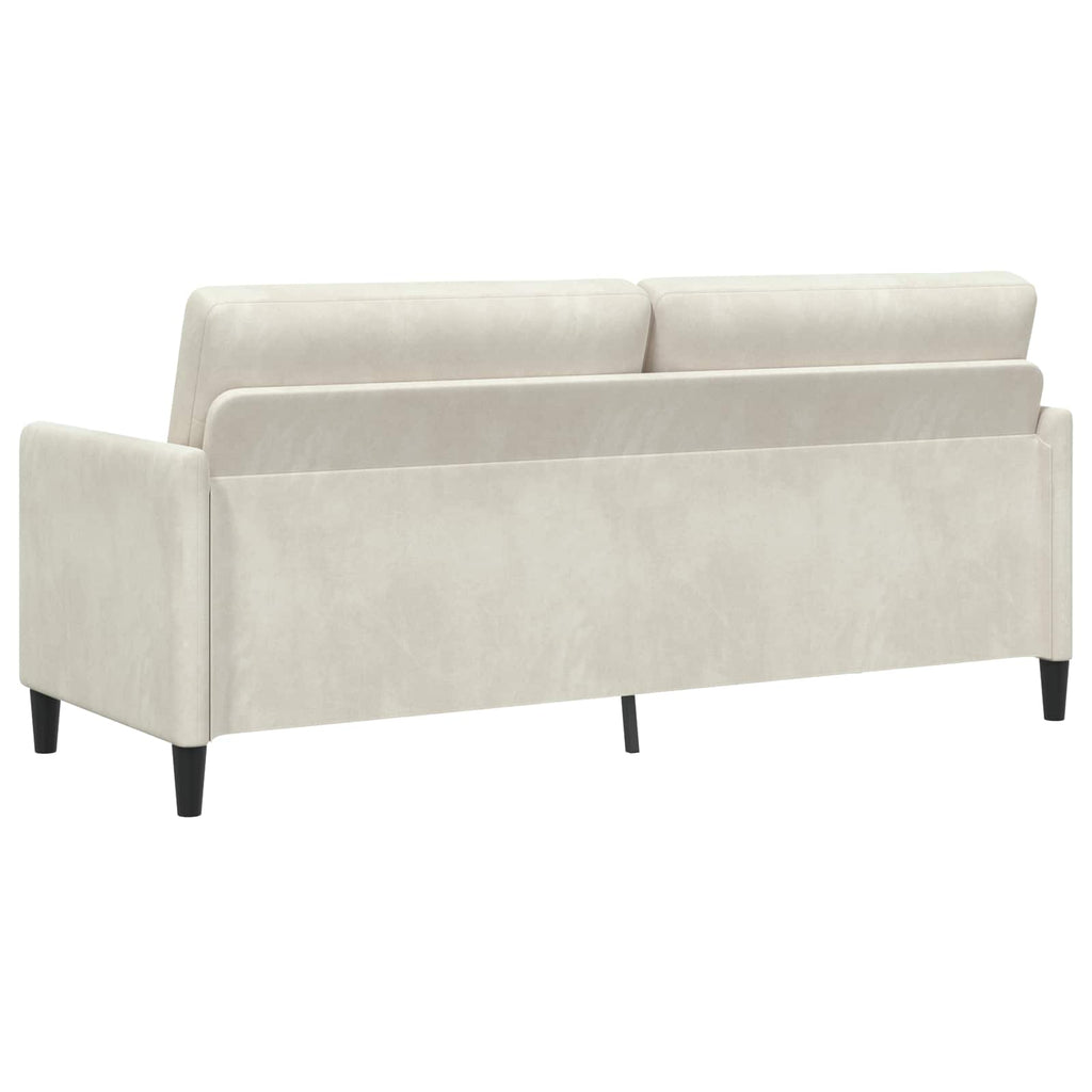 Sofa mit Stauraum Creme 192 x 78 x 87 cm Polyester