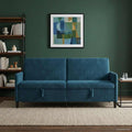 Sofa mit Stauraum Blau 192 x 78 x 87 cm Polyester