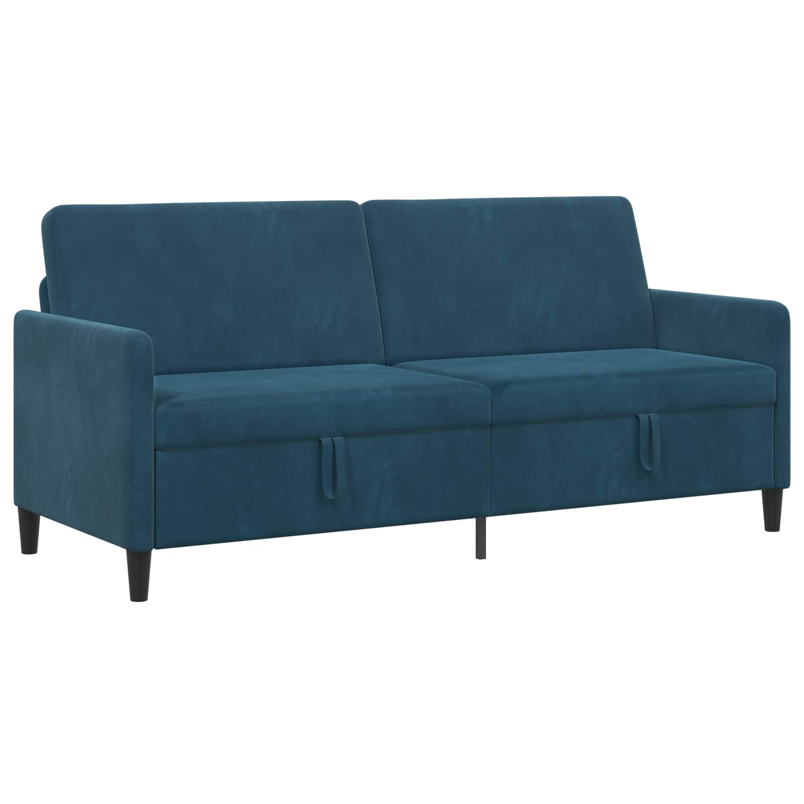 Sofa mit Stauraum Blau 192 x 78 x 87 cm Polyester