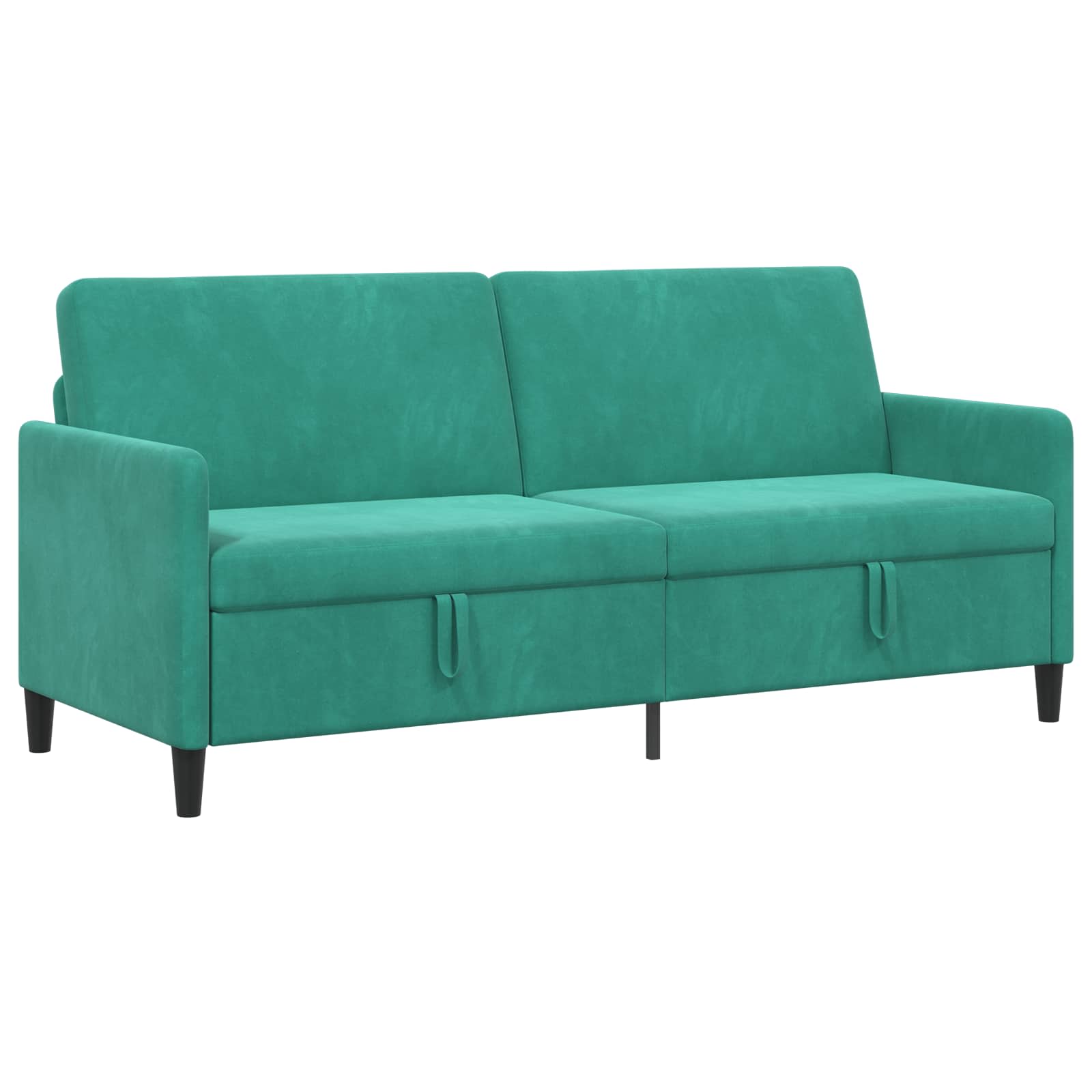 Sofa mit Stauraum Türkis 192 x 78 x 87 cm Polyester