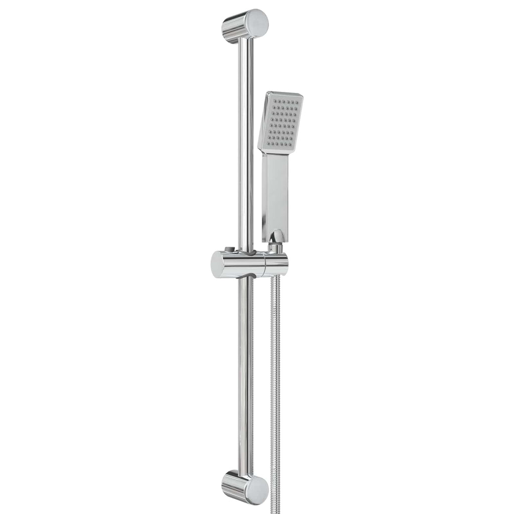 Duschsystem-Set Chrom 70 cm Edelstahl