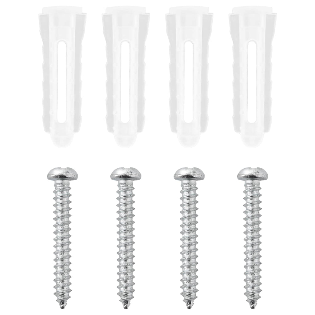 Duschsystem-Set Chrom 100 cm Edelstahl