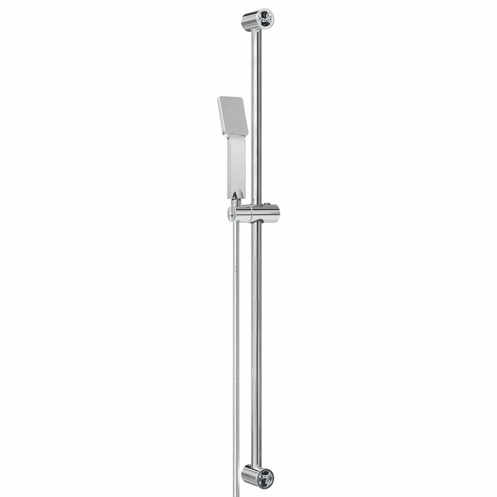 Duschsystem-Set Chrom 100 cm Edelstahl