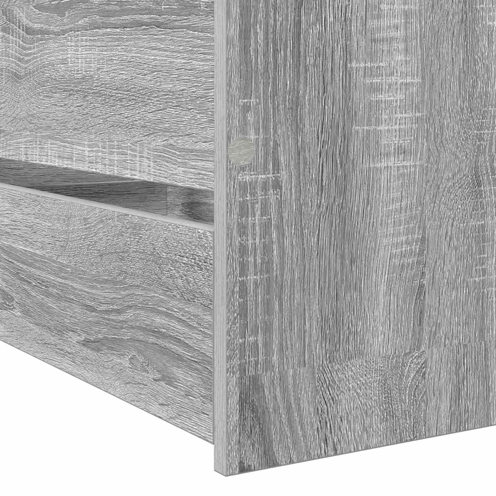 Bettrahmen mit Schubladen Grau Sonoma Holzwerkstoff