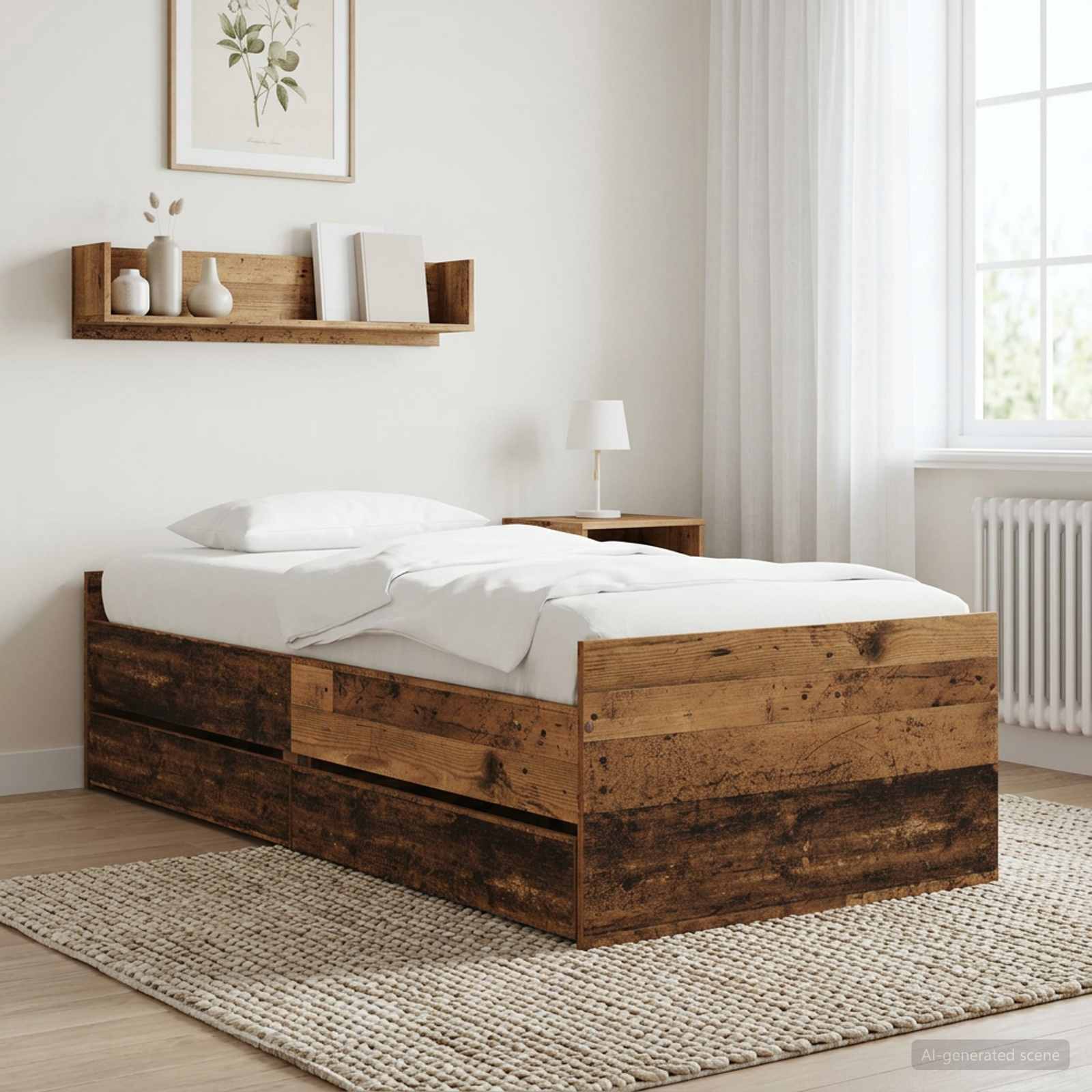 Bettrahmen Altholz Holzwerkstoff