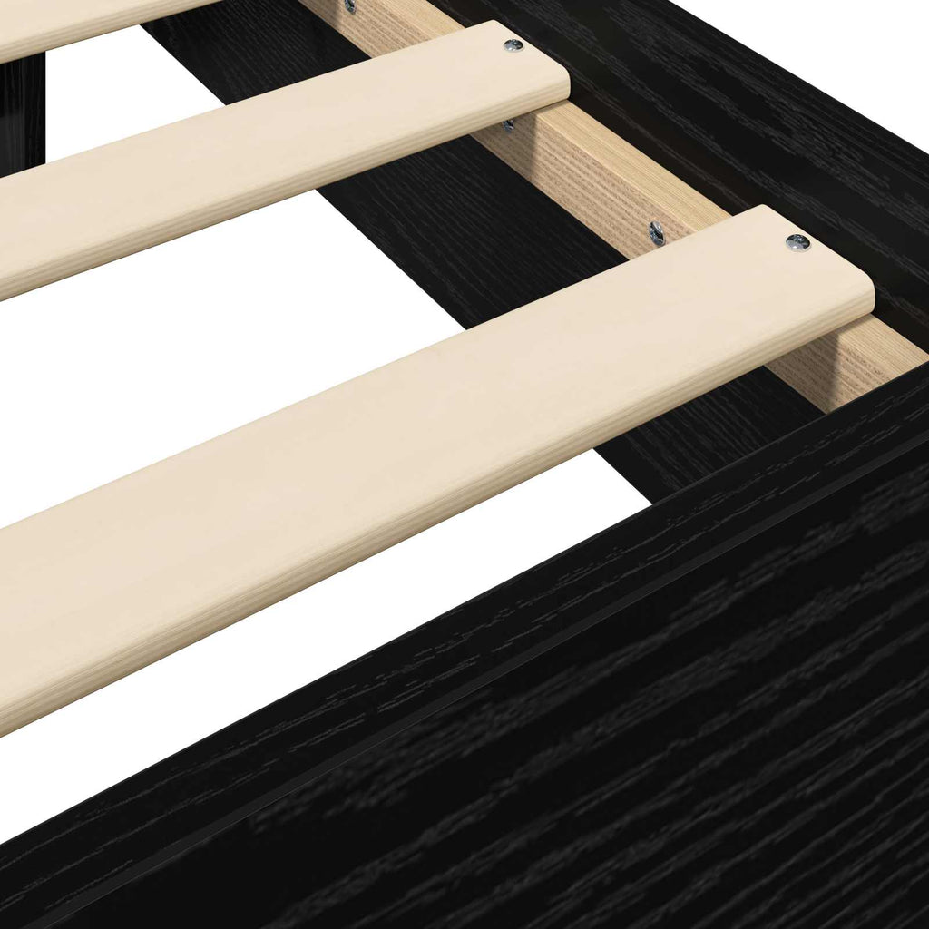 Bettrahmen Schwarze Eiche Holzwerkstoff