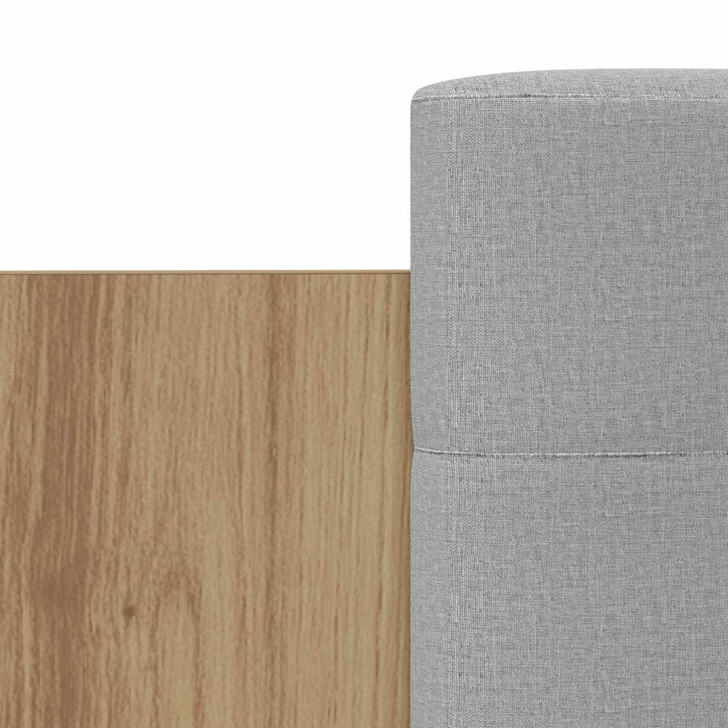 Bettgestell mit Kopfteil Kunsthandwerk Eiche Holzwerkstoff