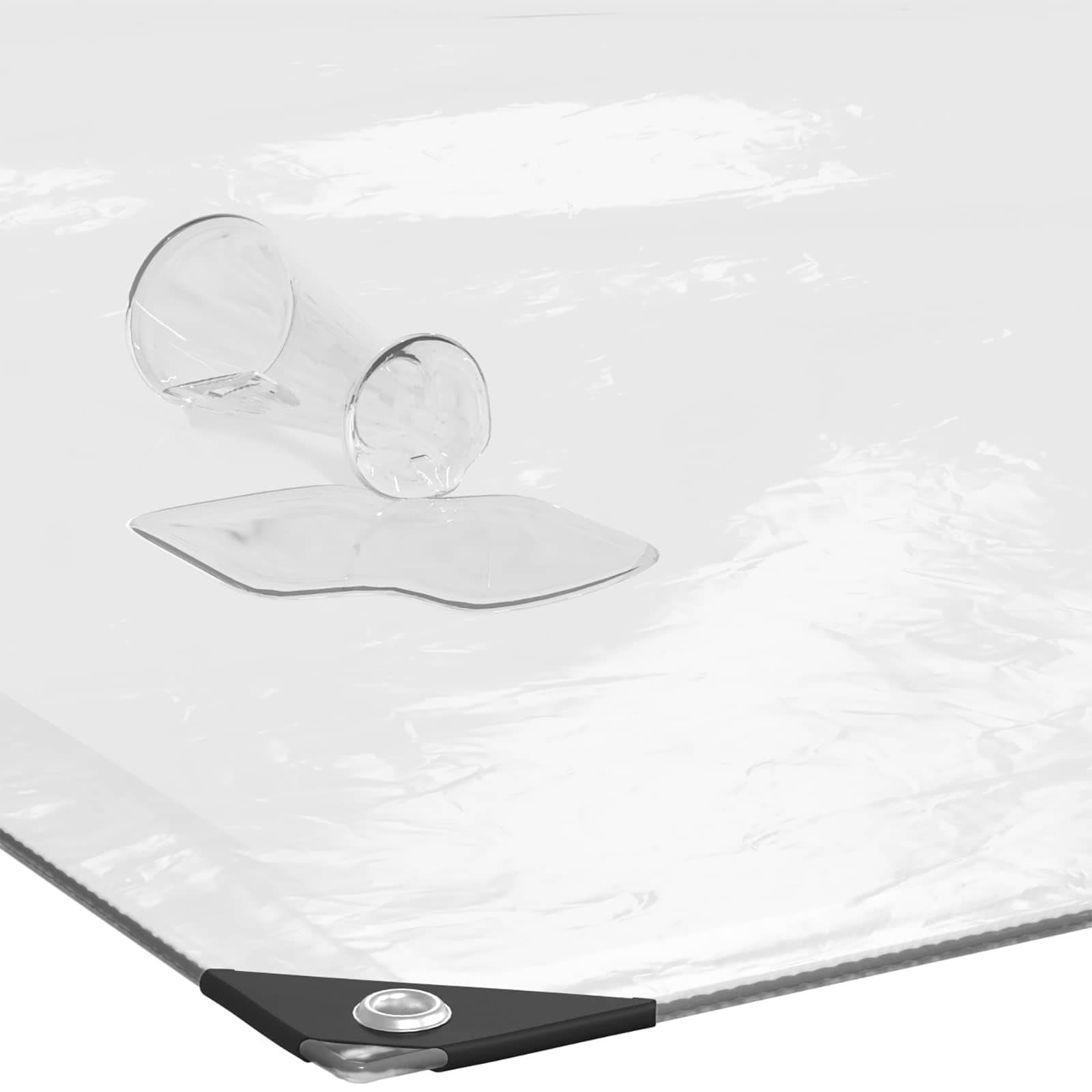 Pflanzenabdeckung Transparent 3 x 3 m PE