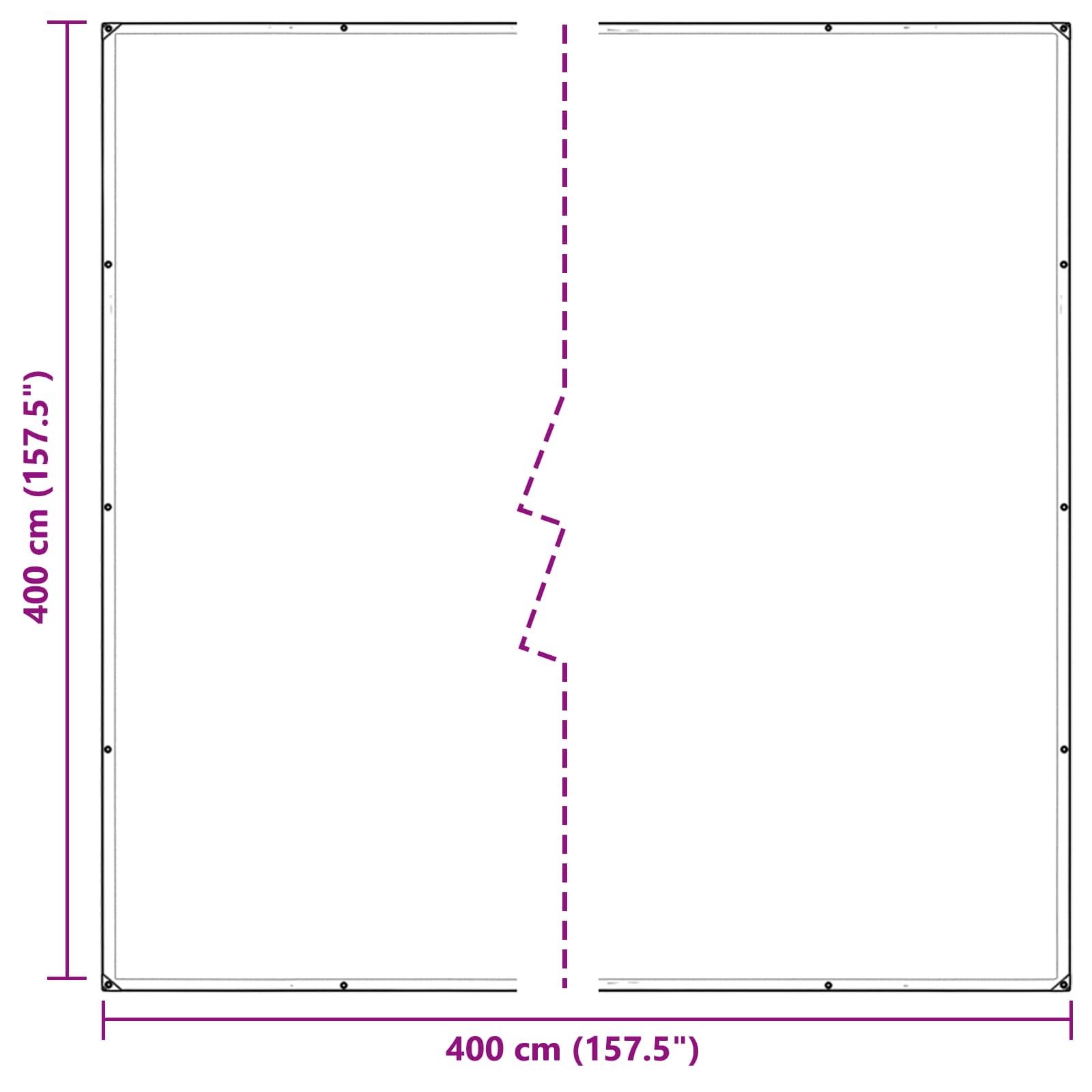Pflanzenabdeckung Transparent 4 x 4 m PE