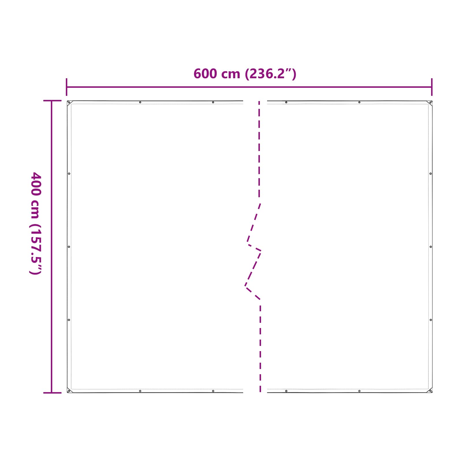 Pflanzenabdeckung Transparent 4 x 6 m PE