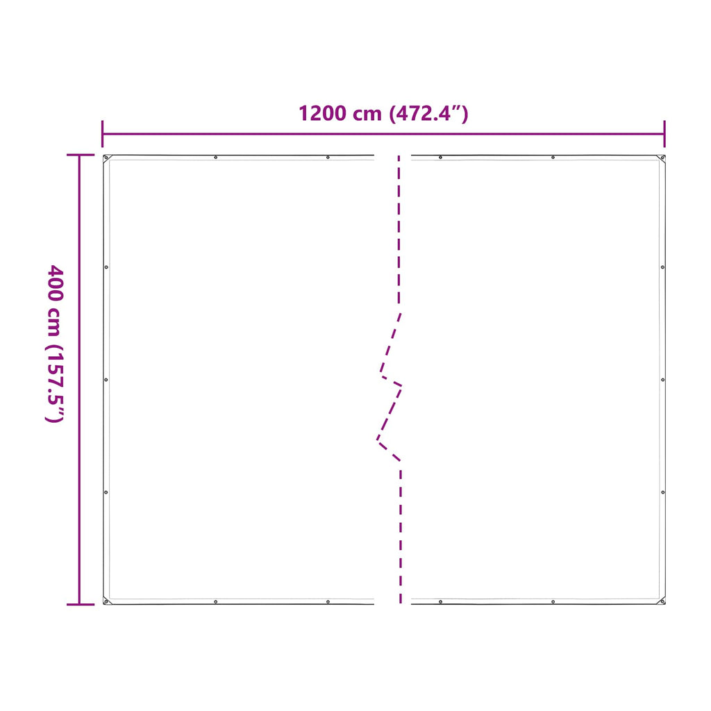 Pflanzenabdeckung Transparent 4 x 12 m PE