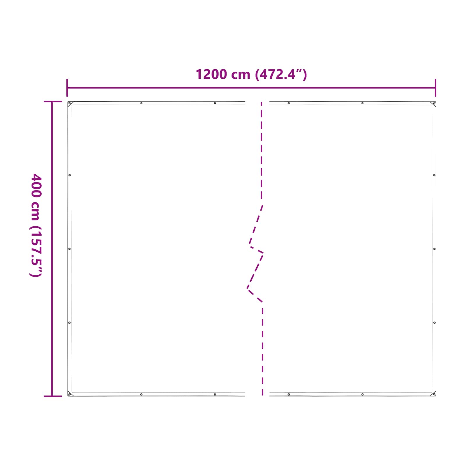 Pflanzenabdeckung Transparent 4 x 12 m PE
