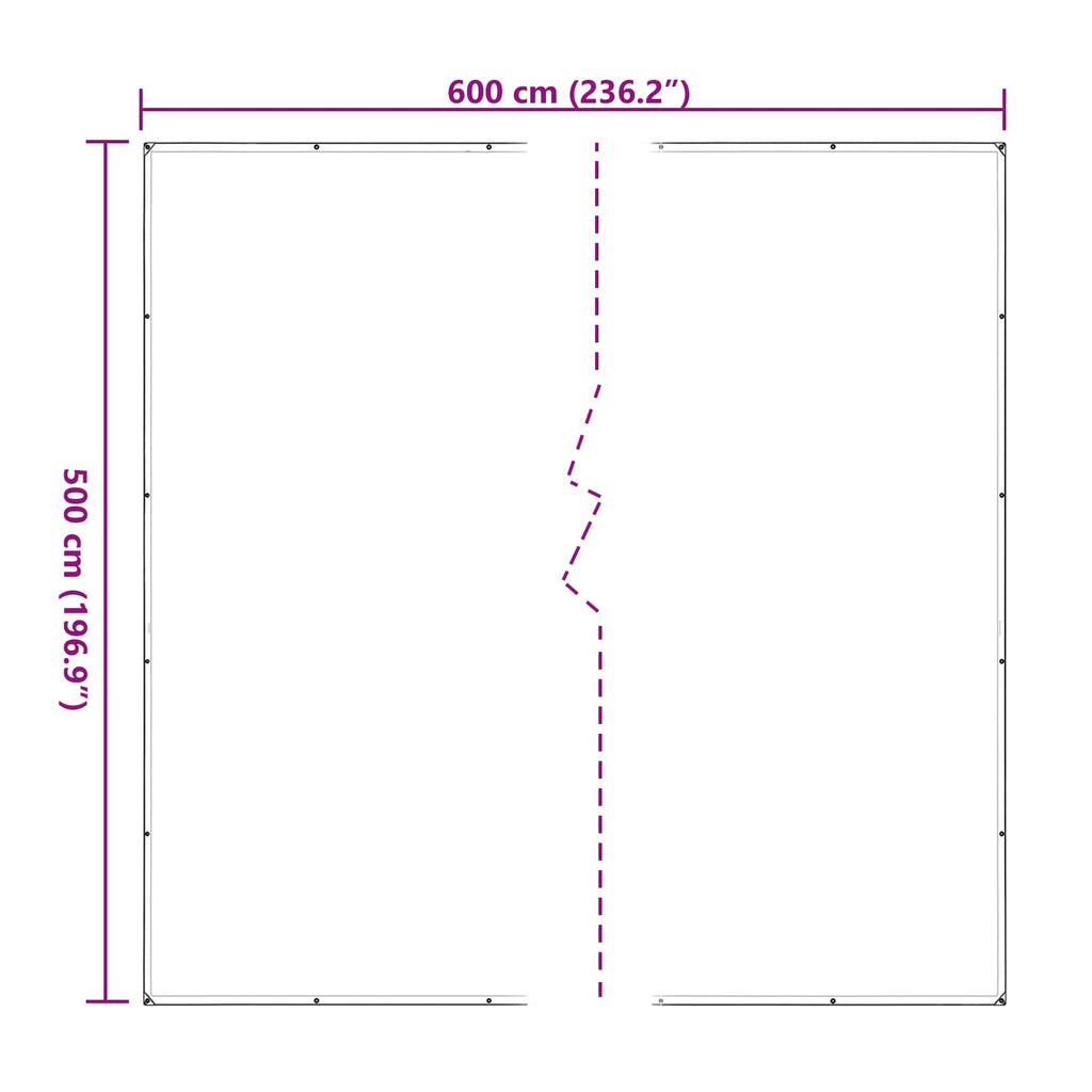Pflanzenabdeckung Transparent 5 x 6 m PE