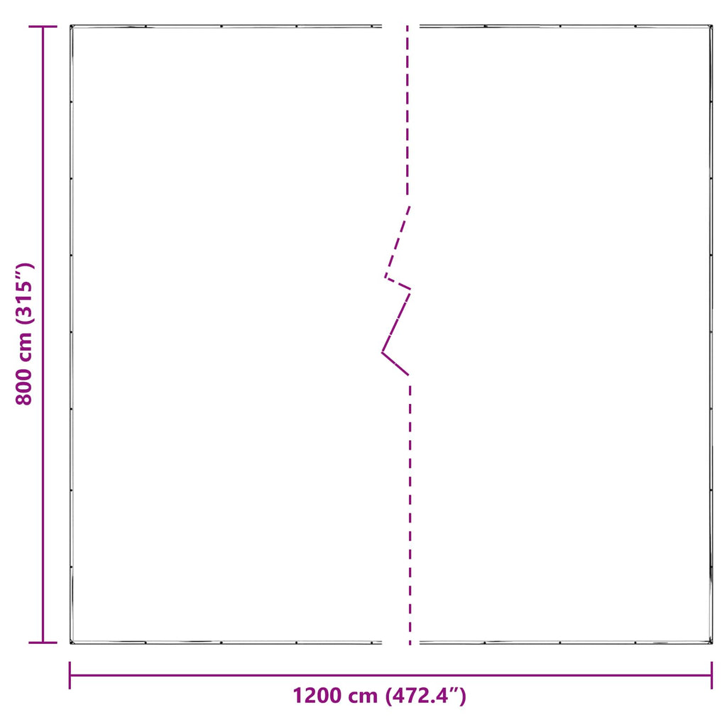 Pflanzenabdeckung Transparent 8 x 12 m PE