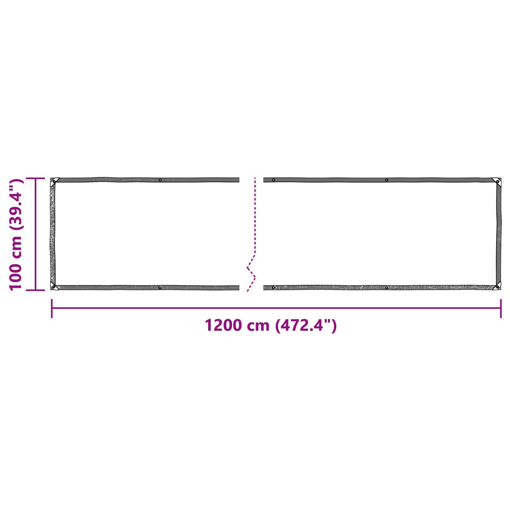 Pflanzenabdeckung Transparent 1 x 12 m PE