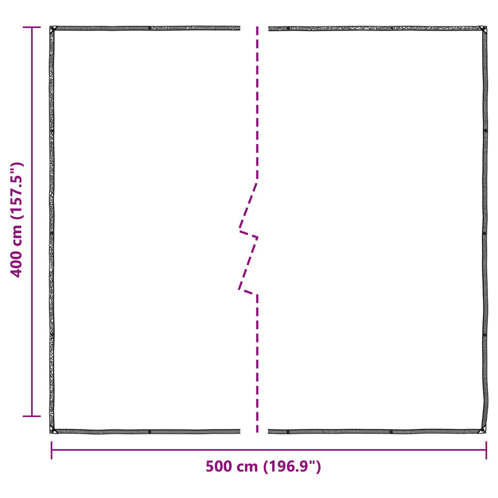 Pflanzenabdeckung Transparent 4 x 5 m PE