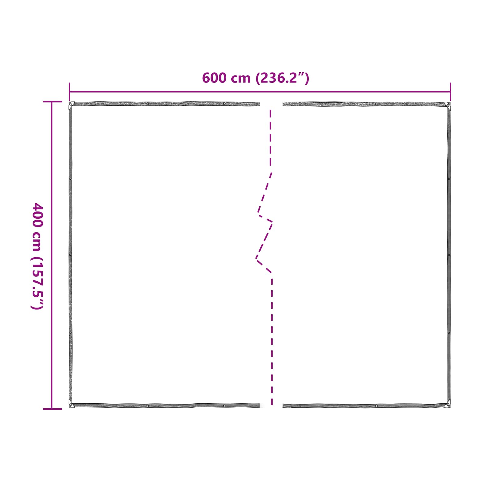 Pflanzenabdeckung Transparent 4 x 6 m PE