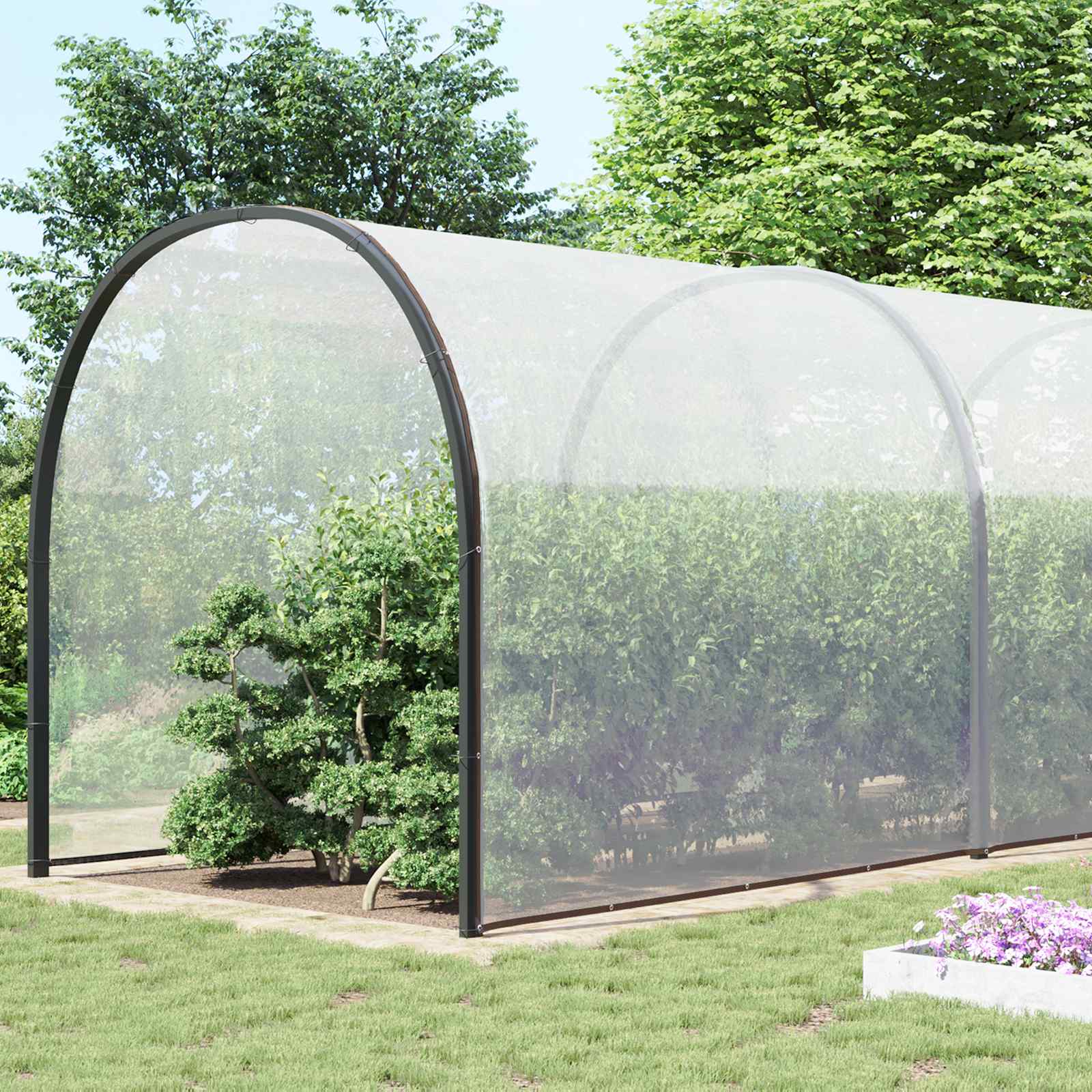 Pflanzenabdeckung Transparent 8 x 12 m PE