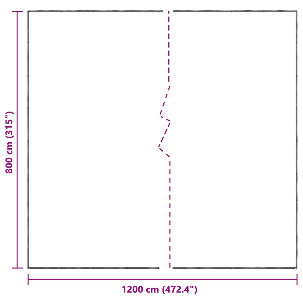 Pflanzenabdeckung Transparent 8 x 12 m PE