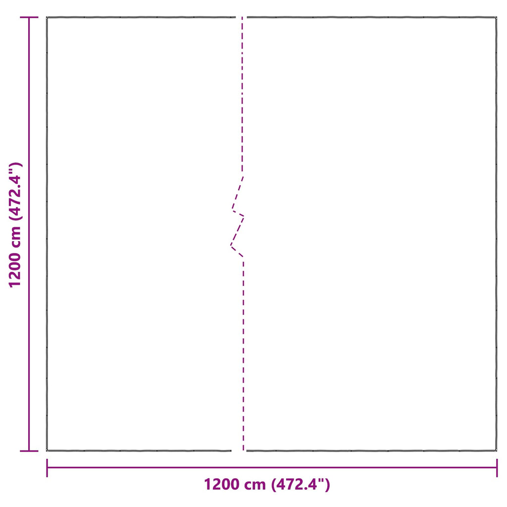 Pflanzenabdeckung Transparent 12 x 12 m PE