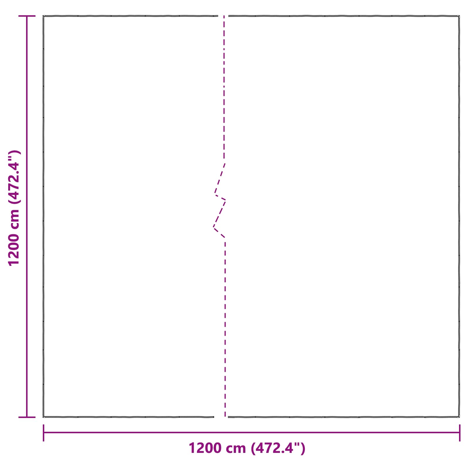Pflanzenabdeckung Transparent 12 x 12 m PE