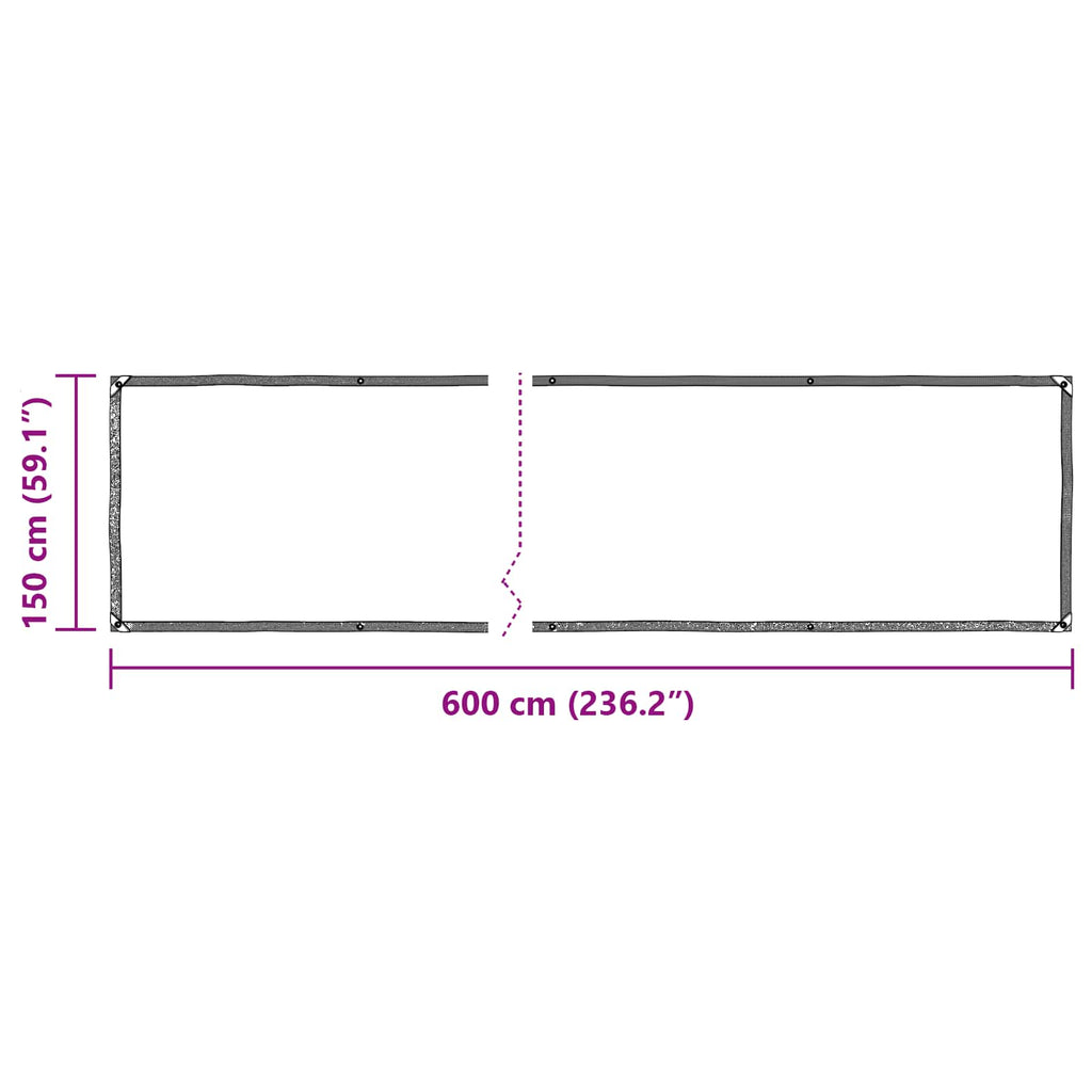Pflanzenabdeckung Transparent 6 x 1,5 m PE