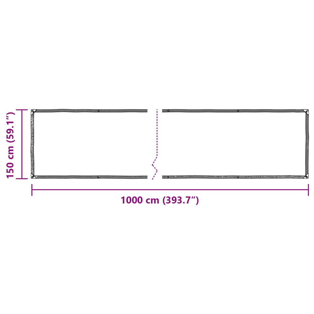 Pflanzenabdeckung Transparent 10 x 1,5 m PE