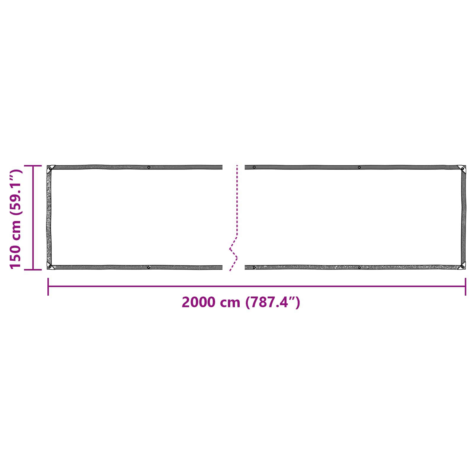 Pflanzenabdeckung Transparent 20 x 1,5 m PE