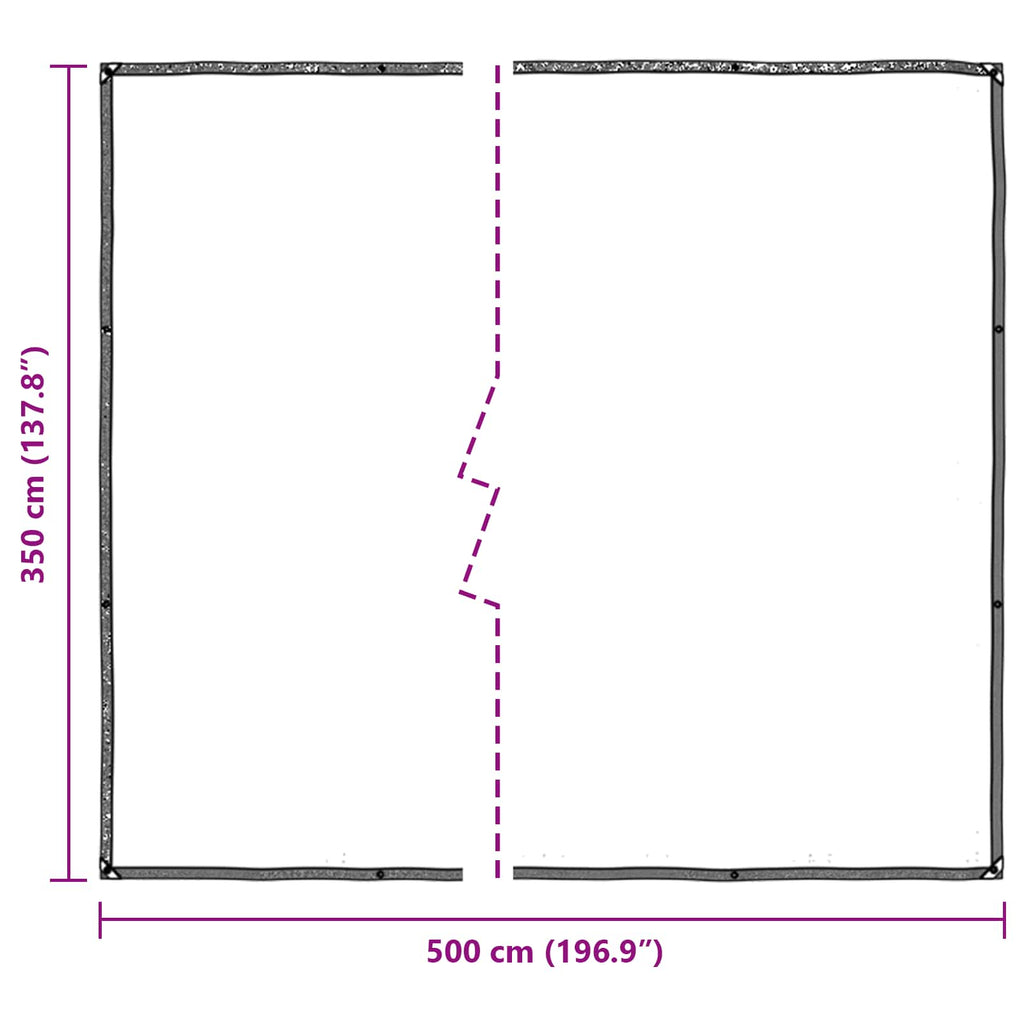 Pflanzenabdeckung Transparent 5 x 3,5 m PE