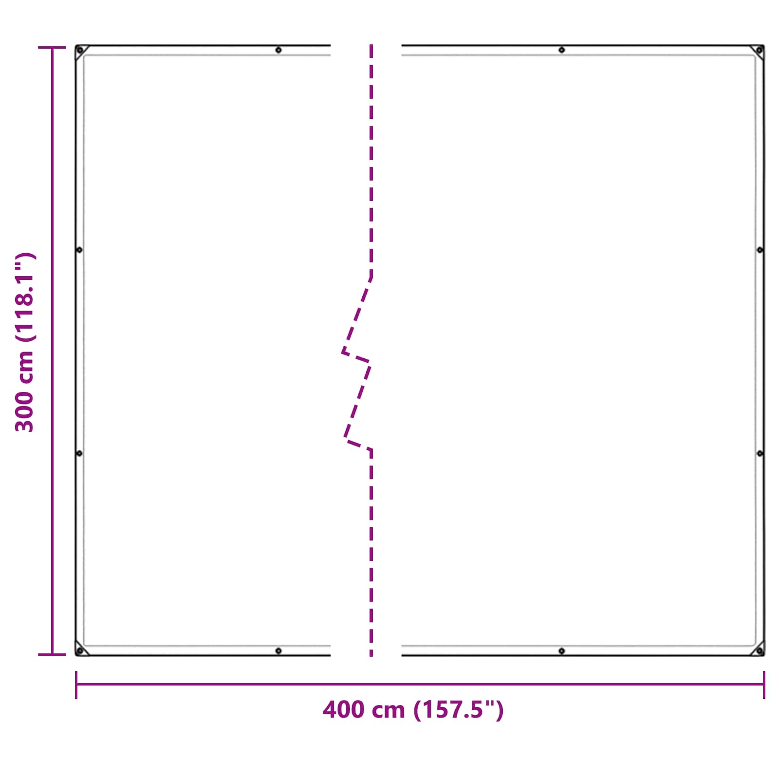 Pflanzenabdeckung Transparent 3 x 4 m PVC