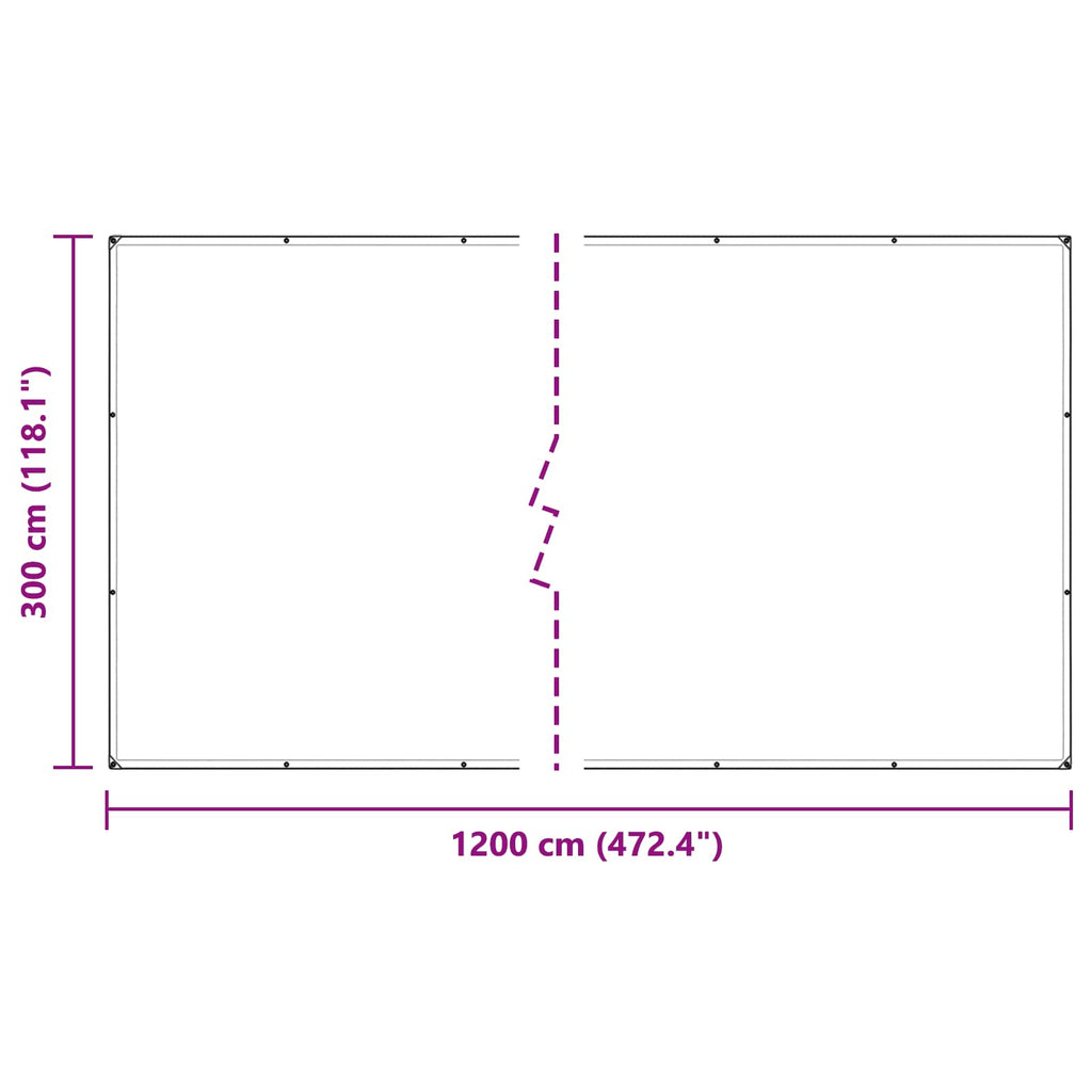 Pflanzenabdeckung Transparent 3 x 12 m PVC