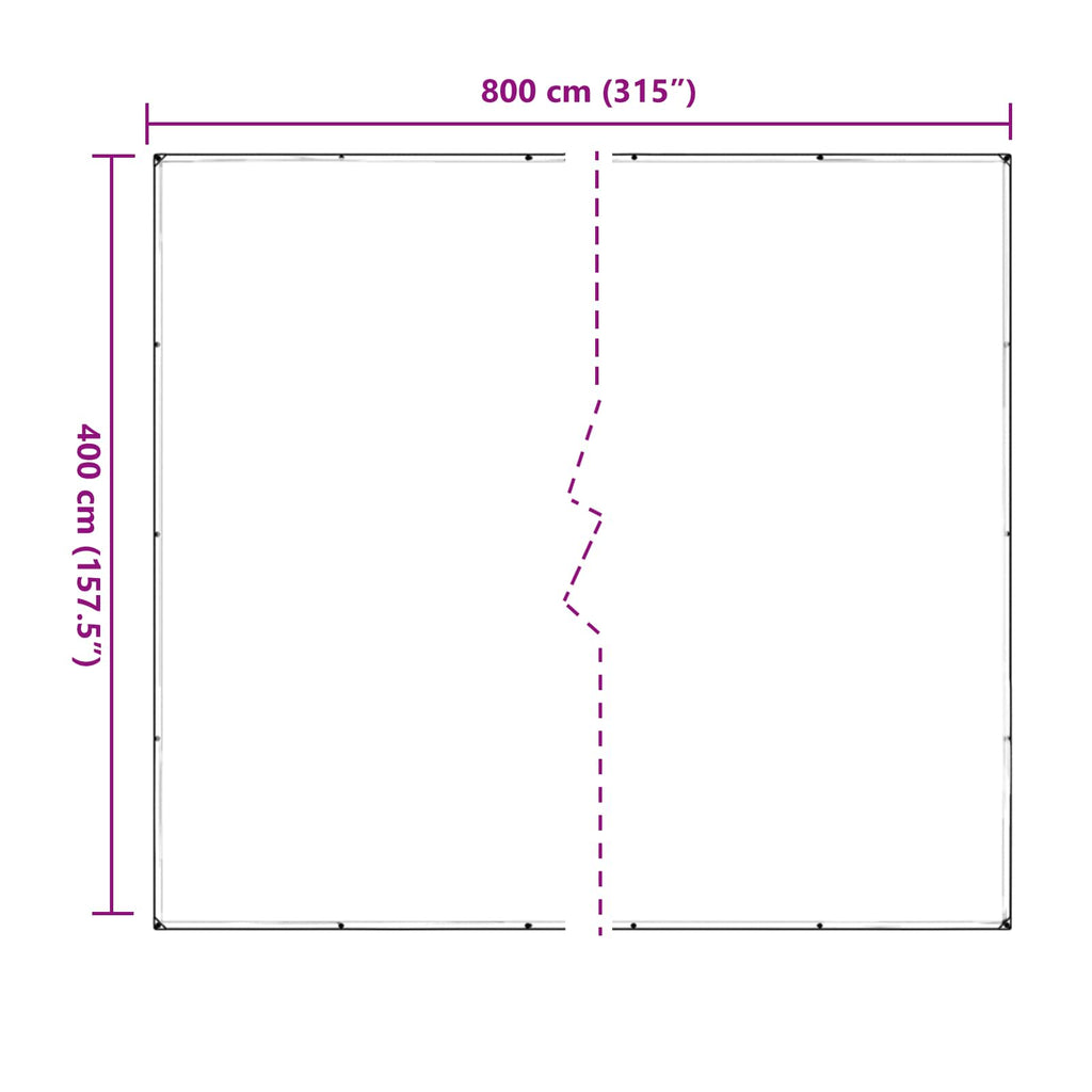 Pflanzenabdeckung Transparent 4 x 8 m PVC