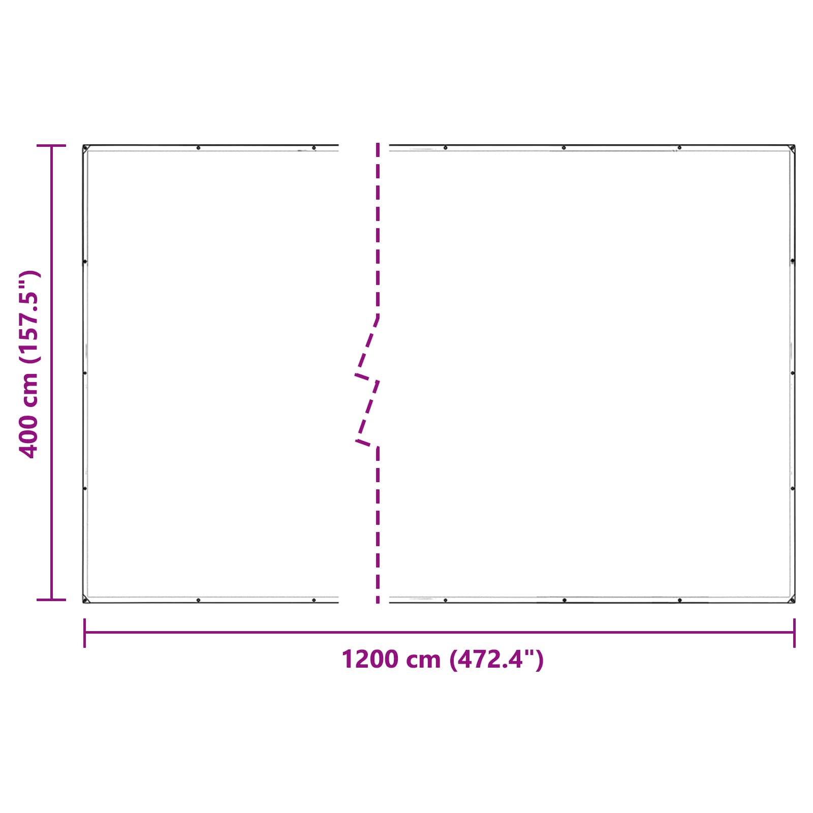 Pflanzenabdeckung Transparent 4 x 12 m PVC