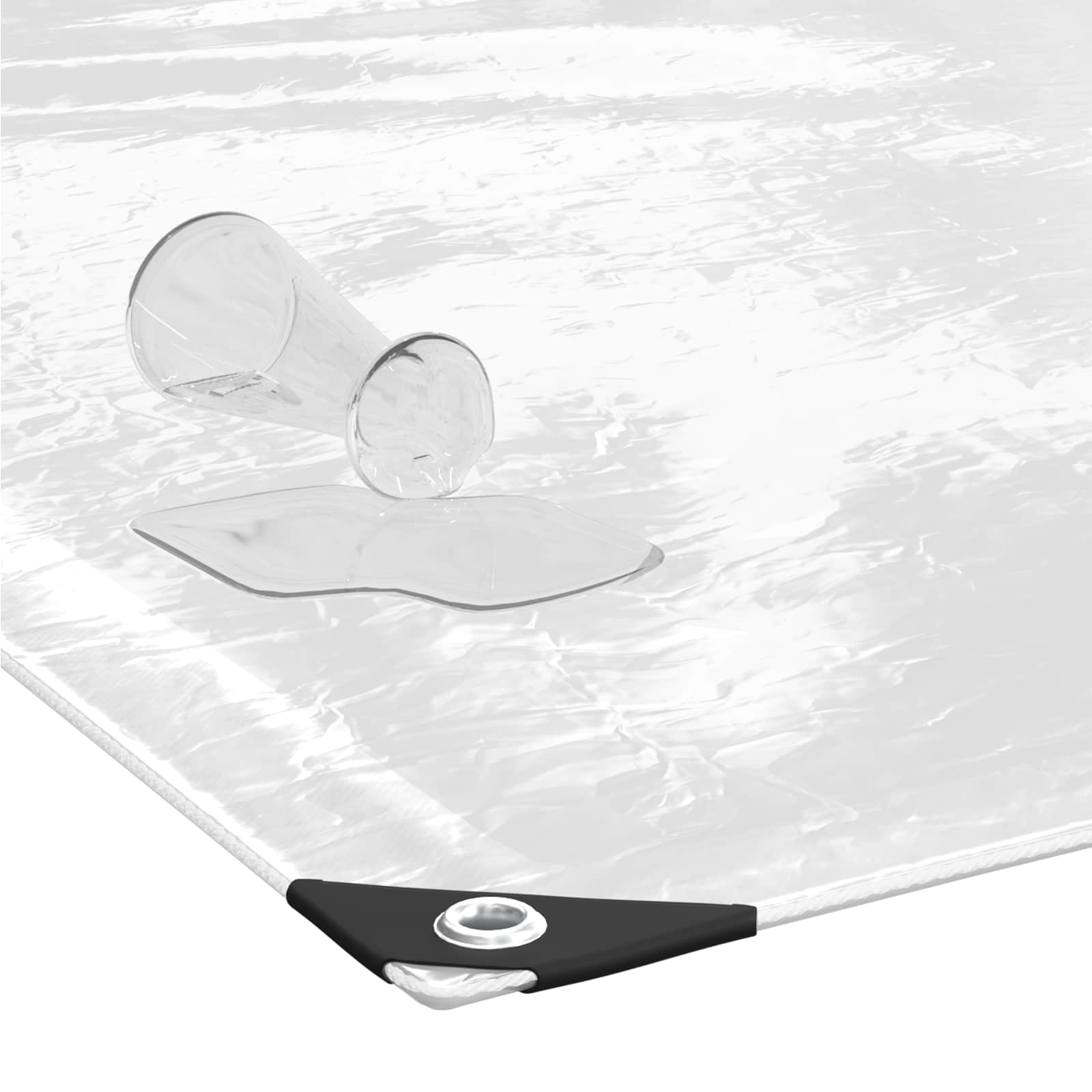 Pflanzenabdeckung Transparent 5 x 5 m PVC