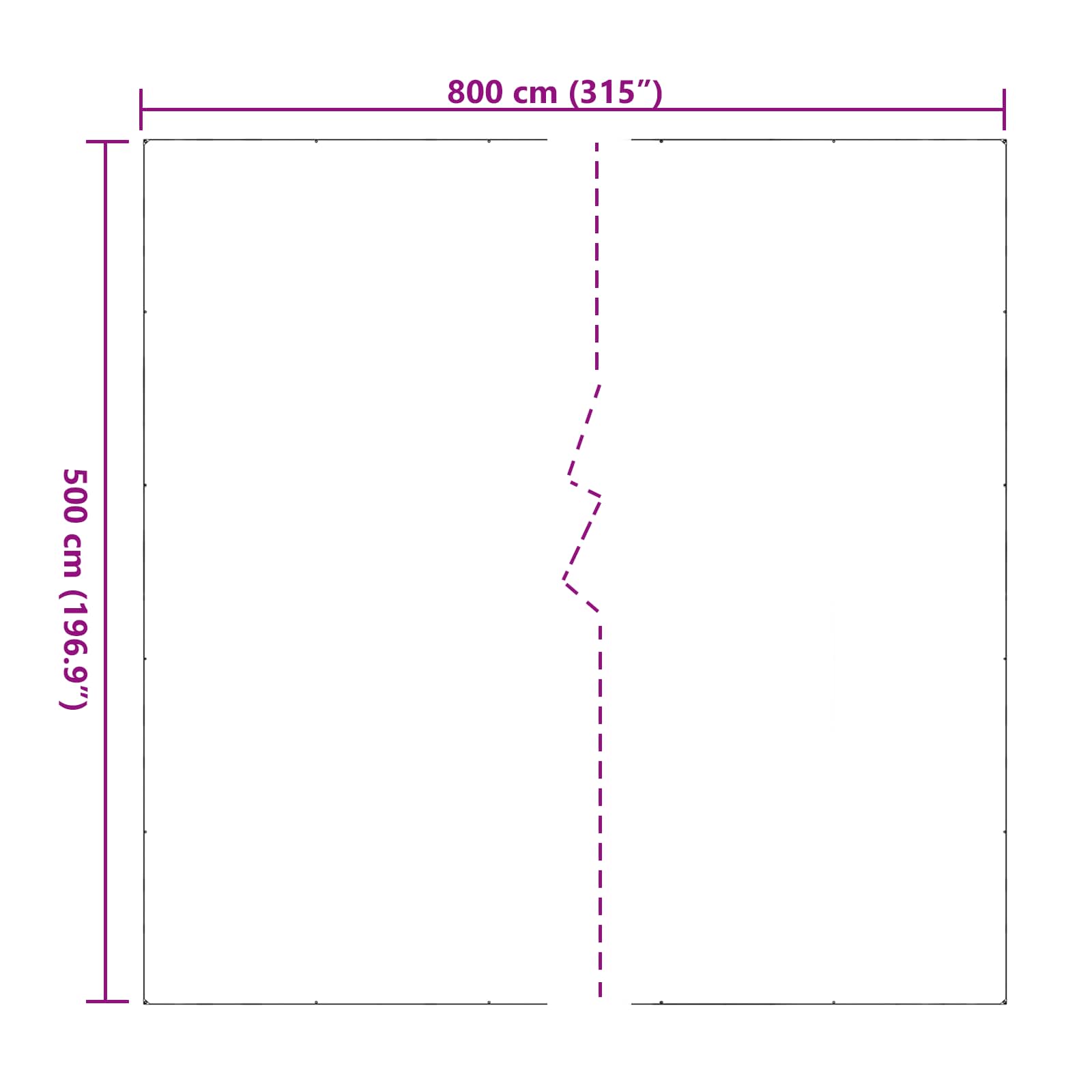 Pflanzenabdeckung Transparent 5 x 8 m PVC