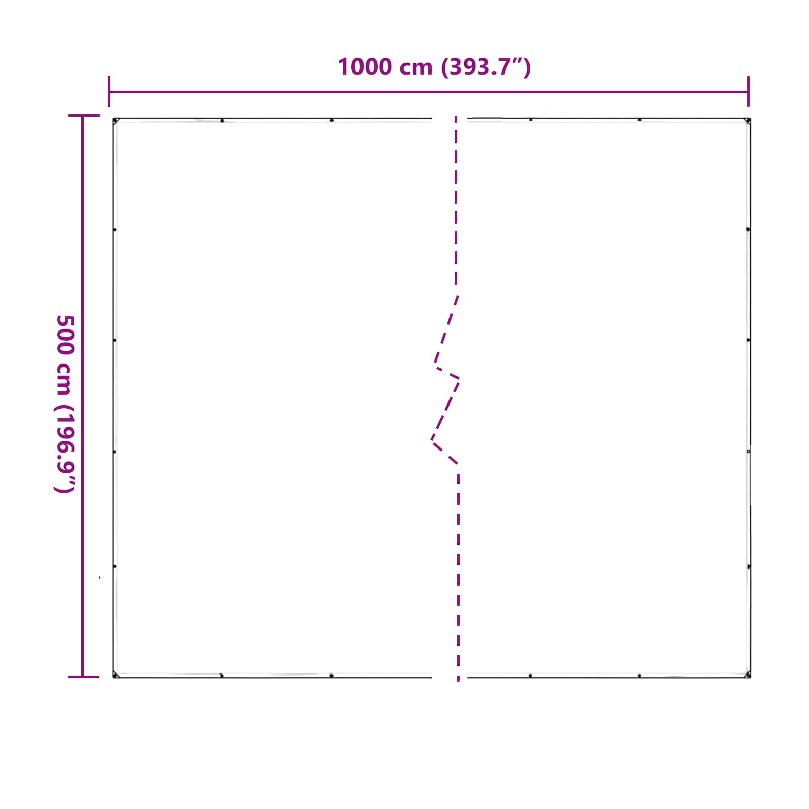Pflanzenabdeckung Transparent 5 x 10 m PVC